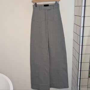 Rosacha Grey Ultra High Rise Wide Leg Trouser Pants 36/2